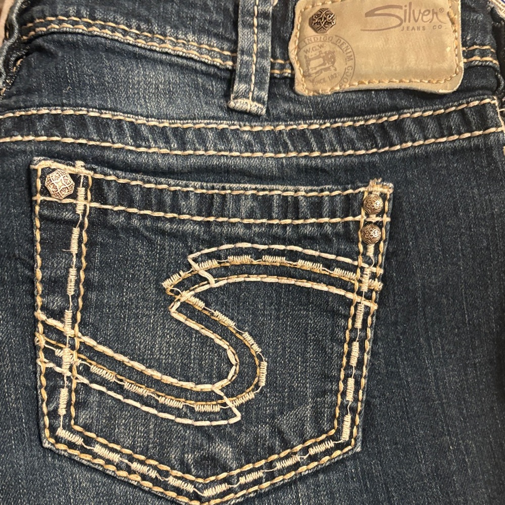 Silver Jeans Women's Dark Blue Boot Cut Jeans